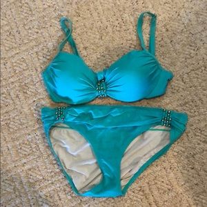 Coco Reef teal bikini!! EUC